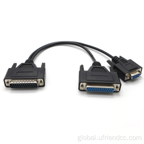 Rs232 Serial Db25 Female To DB25/Db9 Communication Cable